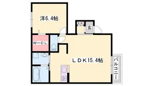 ディアコート小町条【1階】の間取り
