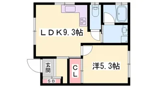 康照薗【1階】の間取り
