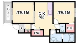 フィオレンティーナⅢ【1階】の間取り