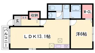 フリーデ K【1階】の間取り