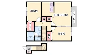 メゾン・クレール【C201号室】の間取り