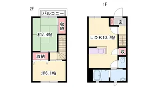 JAメゾンしばまち【B110号室】の間取り