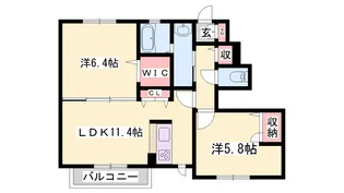 ハイマート野中【101号室】の間取り