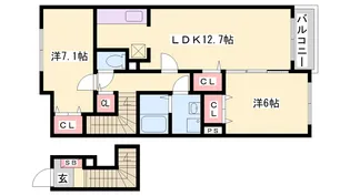 クラッセ壱番館【2階】の間取り