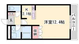 アシュランス【201号室】の間取り