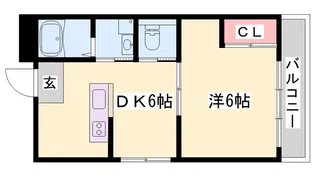 カリヨン三蔵田【4階】の間取り