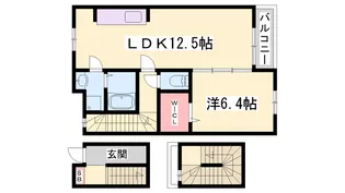 グランディール【3階】の間取り