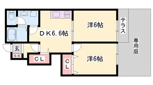 シエル・ソーレ【1階】の間取り