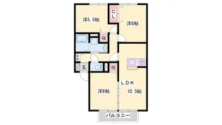 スカイピア【1階】の間取り