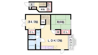 プレインカーサ【2階】の間取り