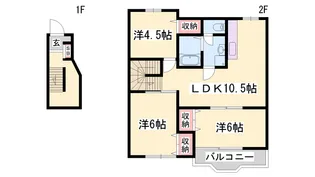 ジュアン壱番館【2階】の間取り