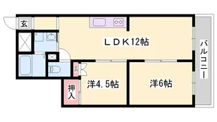 野田中村コーポ【3階】の間取り