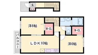 プロムナード【2階】の間取り