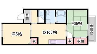 サンヴェール春日【2階】の間取り