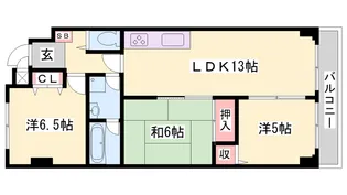 ブルーエス【3階】の間取り