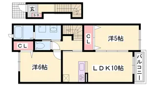 ピエデルモンテ【2階】の間取り