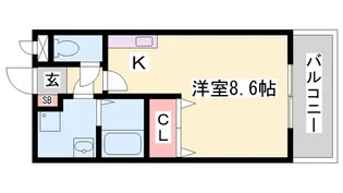 プラードアロージョ【1階】の間取り