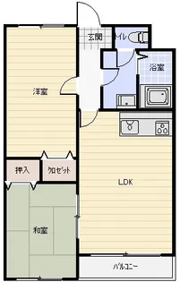 レヂデンス岡野【2階】の間取り