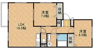 ラ・メールII【301号室】の間取り