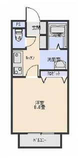 ビクトリーI B棟【1階】の間取り