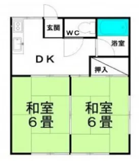 野原第2コーポ【1階】の間取り