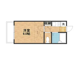 ラセット【201号室】の間取り