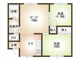 TERAS ASAKA【2階】の間取り