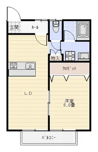 DI城山B【1階】の間取り