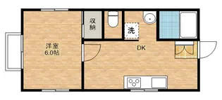山本コーホーハイツD【101号室】の間取り