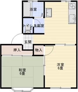 ガルズヒルタウンD棟【1階】の間取り