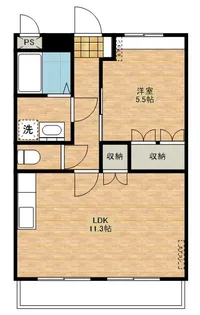 パル新谷弐番館【103号室】の間取り