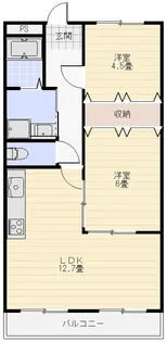 ノースアベニュー紫塚【3階】の間取り
