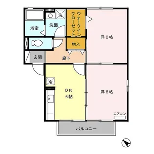 ウェルセレクションEAST館【201号室】の間取り