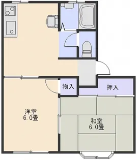 ガルズヒルタウンD棟【2階】の間取り