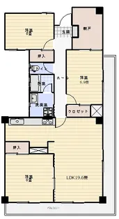 紫塚メゾン【2階】の間取り