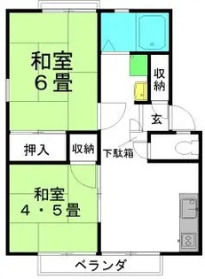パナハイツ井上A棟【2階】の間取り