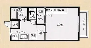 コーポリバーライズ【1階】の間取り
