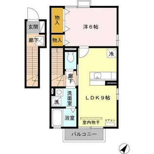 ローズコート西三島C【2階】の間取り