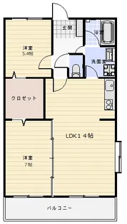 パークサイドレジデンス【4階】の間取り