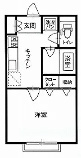 DI青柳B棟【2階】の間取り