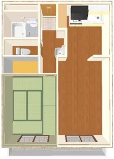 新富ハイツ【2階】の間取り