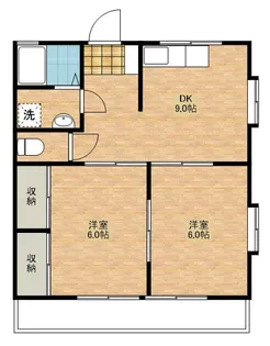 益子ハイツ【202号室】の間取り