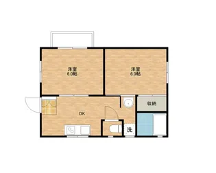 山本コーホーハイツA【101号室】の間取り