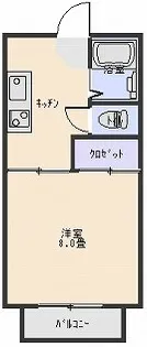 センチュリーコーポ西海屋【1階】の間取り