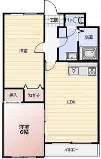 レヂデンス岡野【3階】の間取り