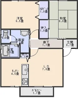サンパティークKimuraC棟【1階】の間取り