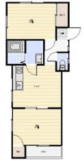 ハイツフォーリストC棟【2階】の間取り