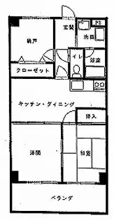 プロシード越沼【5階】の間取り