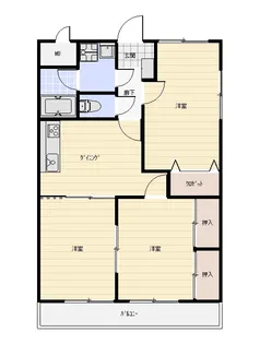 ビューラーCITYII【2階】の間取り