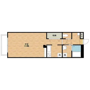 1Kの間取り画像